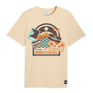 Koszulka T-shirt męska beżowa Canada Formula 1 2026