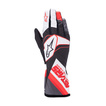 Rękawice Alpinestars TECH-1 K Race V2 Graph białe/czerwone