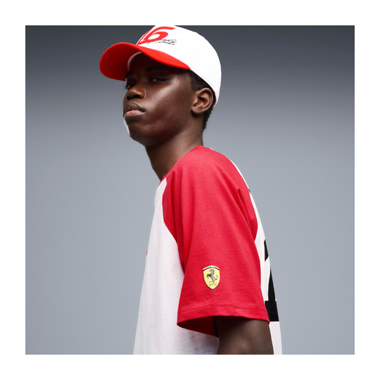 T-shirt męski biały Leclerc Graphic Scuderia Ferrari F1 2026