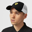 Czapka baseballowa Trucker Black Ferrari F1 2024