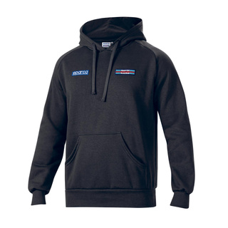 Bluza z kapturem Stripe Martini Racing Sparco czarna