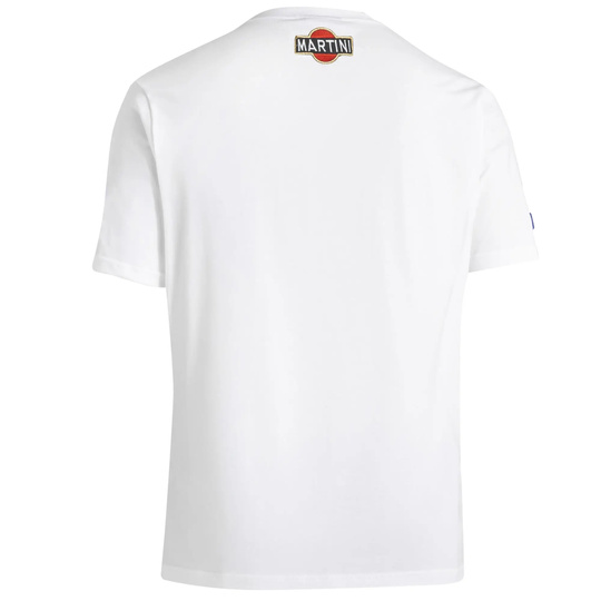Koszulka t-shirt męska Sparco Martini Racing Big Logo biała