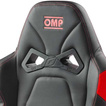Fotel biurowy OMP GS czarny/czerwony