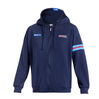 Bluza z kapturem Sparco Full Zip Martini Racing MY25 granatowa