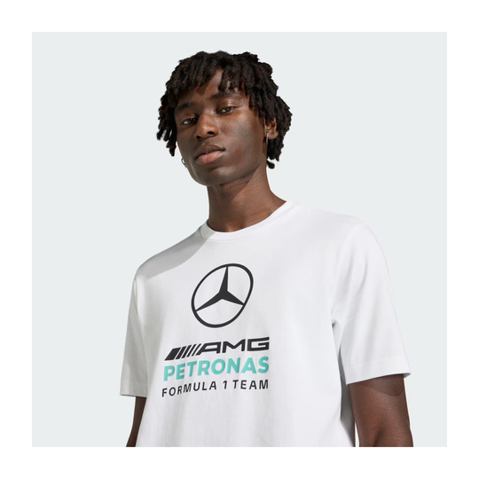 Koszulka t-shirt Large Logo Mercedes AMG F1 2026 biała