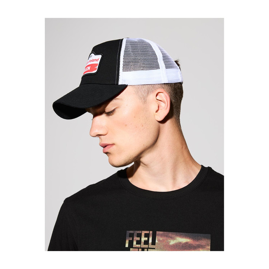 Czapka baseballowa Trucker czarna Rally Poland WRC