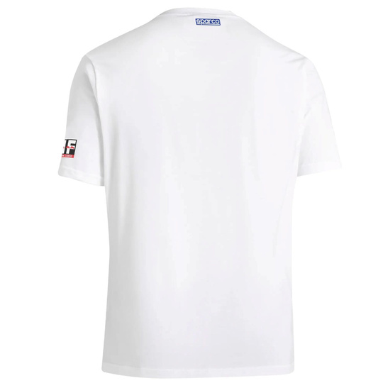 Koszulka t-shirt męska Sparco Lancia HF Fulvia Logo biała