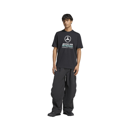T-shirt męski czarny Large Logo Mercedes AMG F1 2026