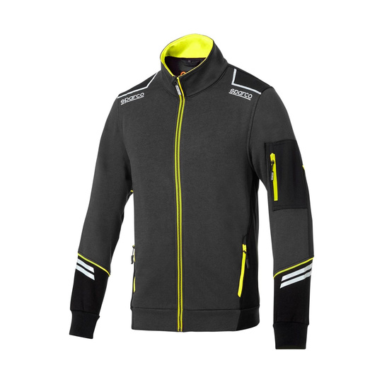 Bluza rozpinana Tech Sparco szara/żółta
