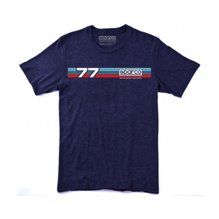 T-shirt męski Sparco RALLY niebieski