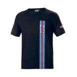 T-ahirt męski Stripes Sparco Martini Racing czarny