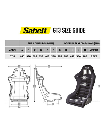 Fotel Sabelt GT-3 (FIA)