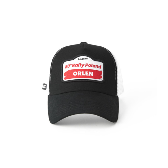Czapka baseballowa Trucker czarna Rally Poland WRC