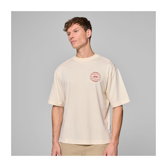 T-shirt męski Camo Graphic beżowy Formula 1 2025