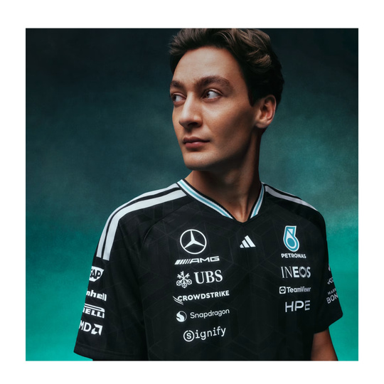 Koszulka t-shirt Authentic Team Mercedes AMG F1 2026 czarna