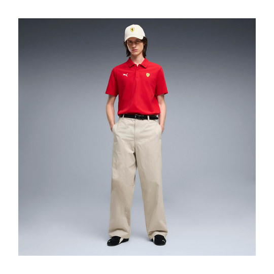 Polo męskie Logo czerwone Scuderia Ferrari F1 2026