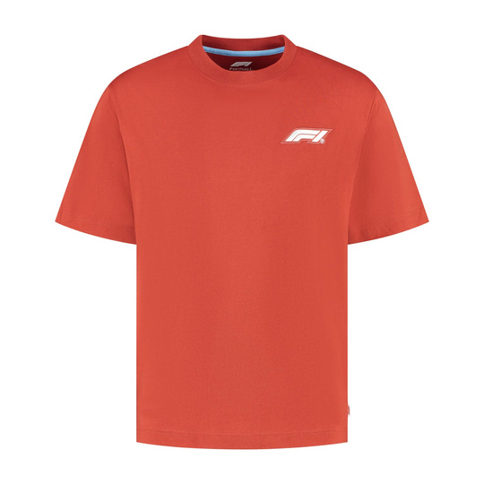 T-shirt męski Heritage Logo czerwony Formula 1 2025