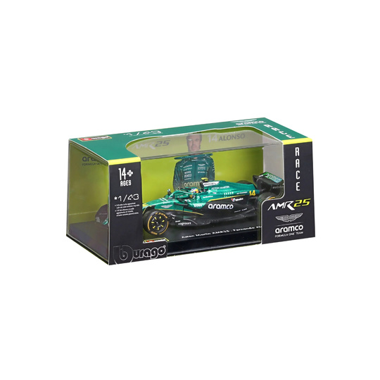 Model bolidu Fernando Alonso 1:43 Signature AMR25 Aston Martin F1