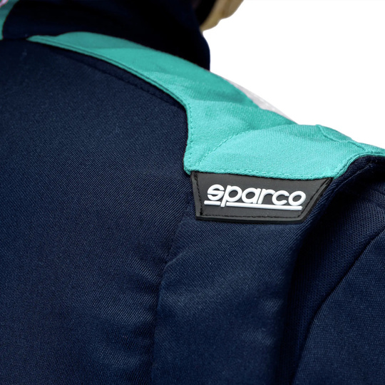 Kombinezon Sparco SPRINT Advanced Asymetrical Granatowo-Zielony (homologacja FIA)