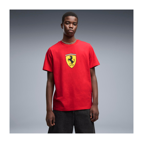 T-shirt męski czerwony Large Logo Scuderia Ferrari F1 2026