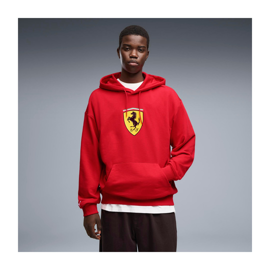 Bluza z kapturem czerwona Large Logo Scuderia Ferrari F1 2026