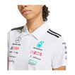 Polo damskie Team białe Mercedes AMG F1 2025