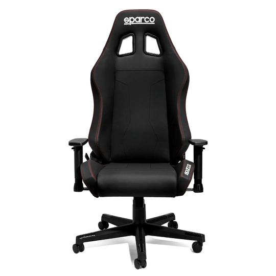 Fotel biurowy Sparco Coach czarny/czerwony