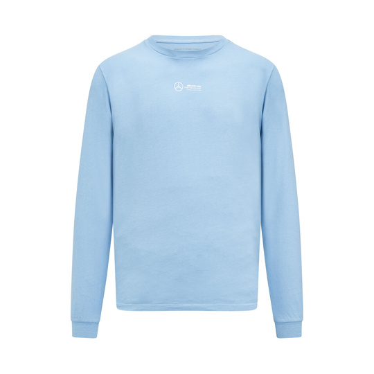 T-shirt męski Long LS Retro Blue Mercedes AMG F1 