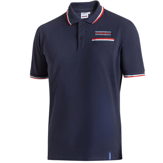 Koszulka polo Martini Pocket Sparco granatowa