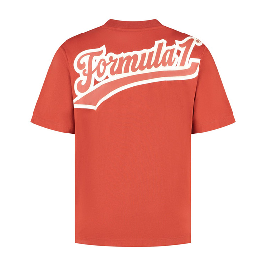 T-shirt męski Heritage Logo czerwony Formula 1 2025