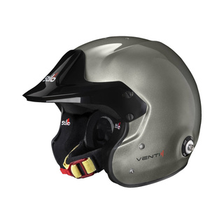 Kask Stilo Venti4 Trophy Jet Composite Hans srebrny (FIA)