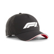 Dziecięca czapka baseballowa Logo czarna Formula 1 Puma 2025