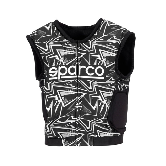 Kamizelka ochronna Sparco SJ PRO K-3 MY25 czarno-biała
