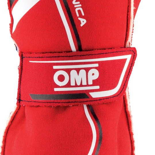 Rękawice OMP Tecnica MY21 czerwone (FIA)