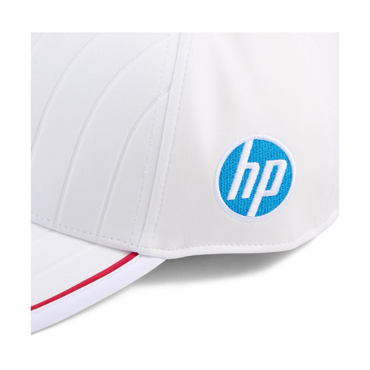 Czapka baseballowa męska biała Leclerc Team Scuderia Ferrari F1 2025