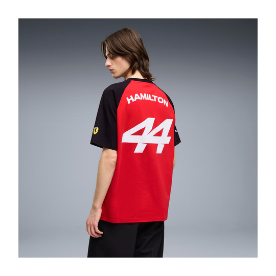 T-shirt męski czerwony Hamilton Graphic Scuderia Ferrari F1 2026