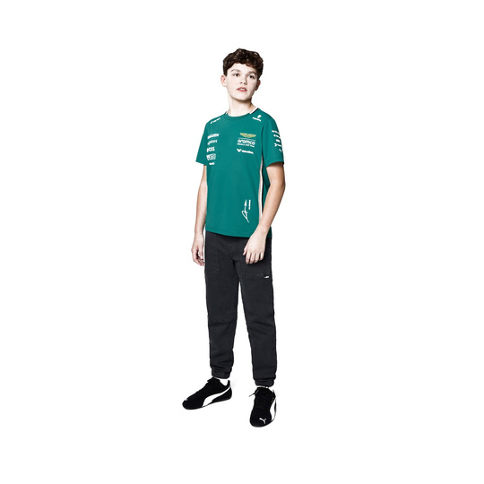 T-shirt dziecięcy Alonso Team Aston Martin F1 2025