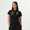Polo damskie Team Black Mercedes AMG F1 