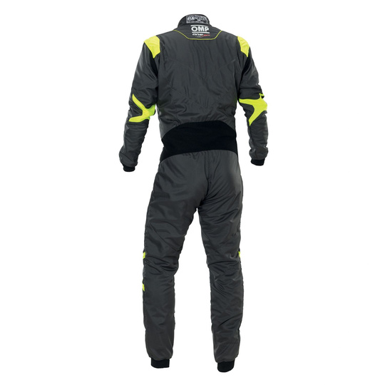 Kombinezon OMP One Evo Air szary/żółty (FIA)