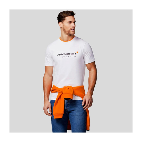 T-shirt męski Essentials biały McLaren F1 2025