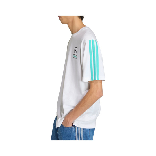 Koszulka t-shirt DNA Logo Mercedes AMG F1 2026 biała