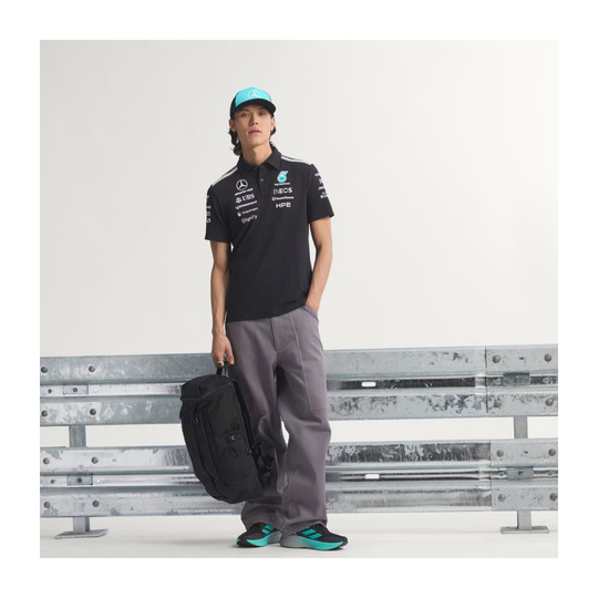 Koszulka polo Team Mercedes AMG F1 2026 czarna