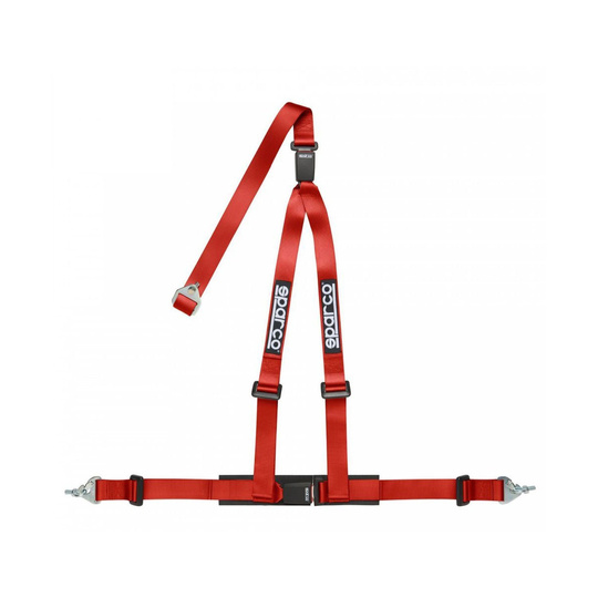 Pasy 3-punktowe Sparco Club H-3M Dual czerwone (ECE)