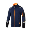 Bluza rozpinana Tech Sparco niebieska/pomarańczowa