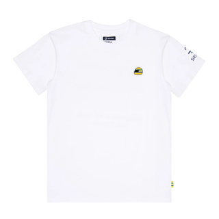 T-shirt męski Helmet biały Ayrton Senna 2026