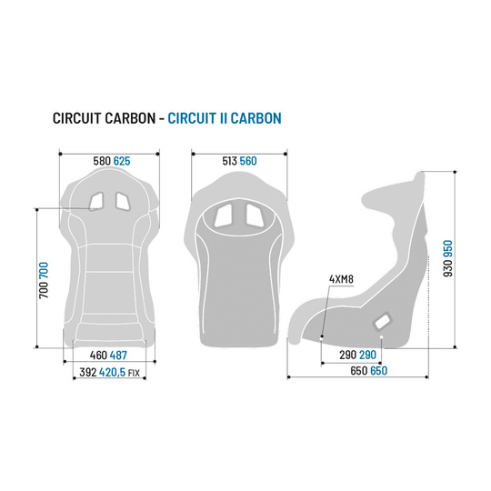 Fotel Sparco Circuit II Carbon (FIA)