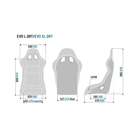 Fotel Sparco EVO L QRT X MY22 (FIA)