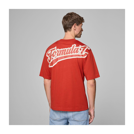 T-shirt męski Heritage Logo czerwony Formula 1 2025