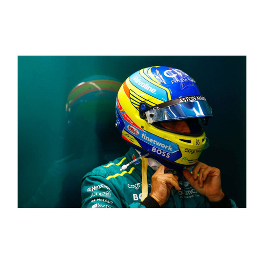 Model 1:5 kask Fernando Alonso Aston Martin F1 2025