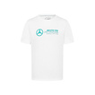 T-shirt męski Large Logo White Mercedes AMG F1 2024